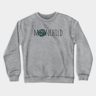 MoonChild Zodiac Cancer Symbol Crewneck Sweatshirt